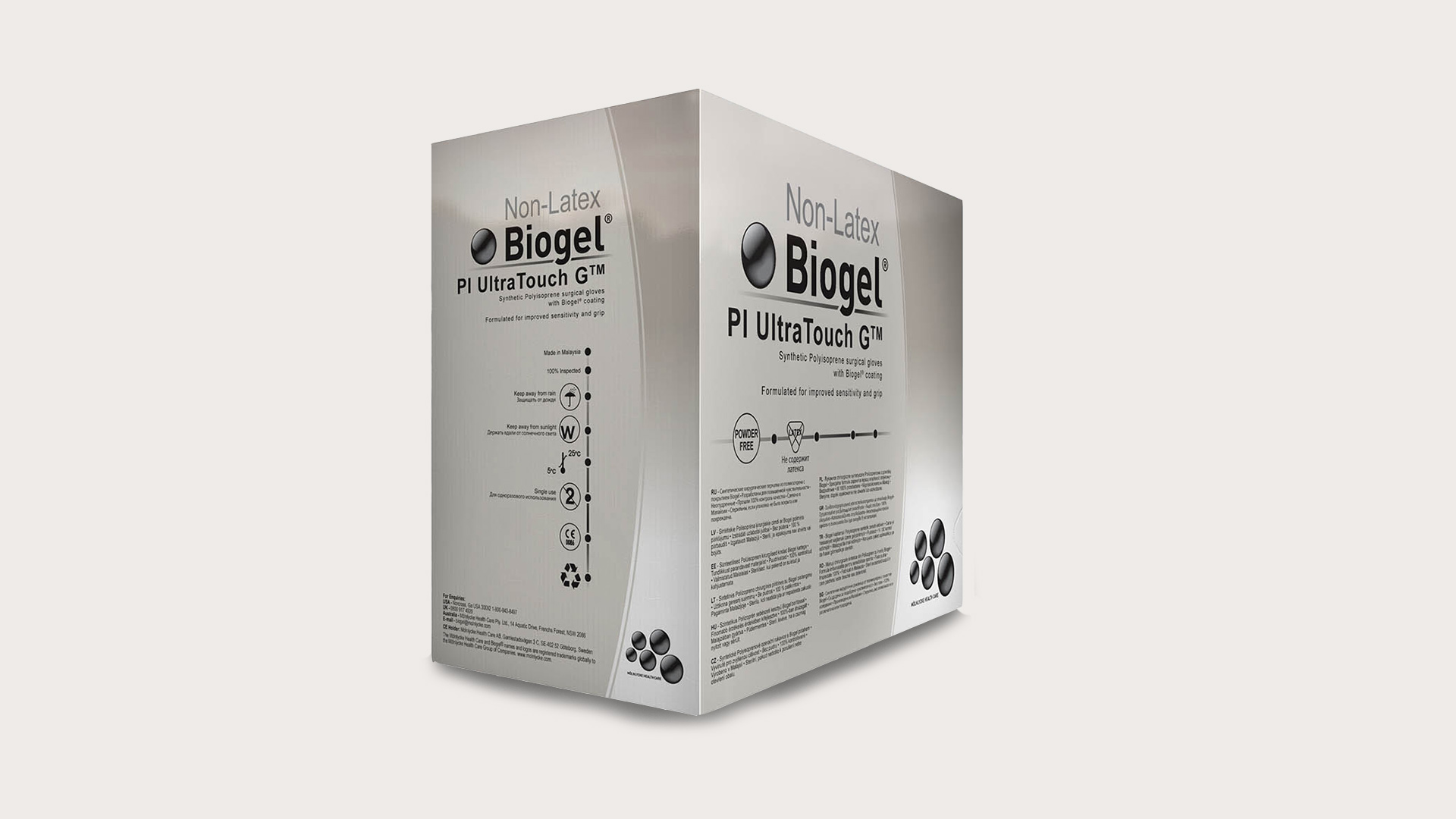 Biogel PI Ultratouch G polyisoprene extragrip surgical gloves Mölnlycke
