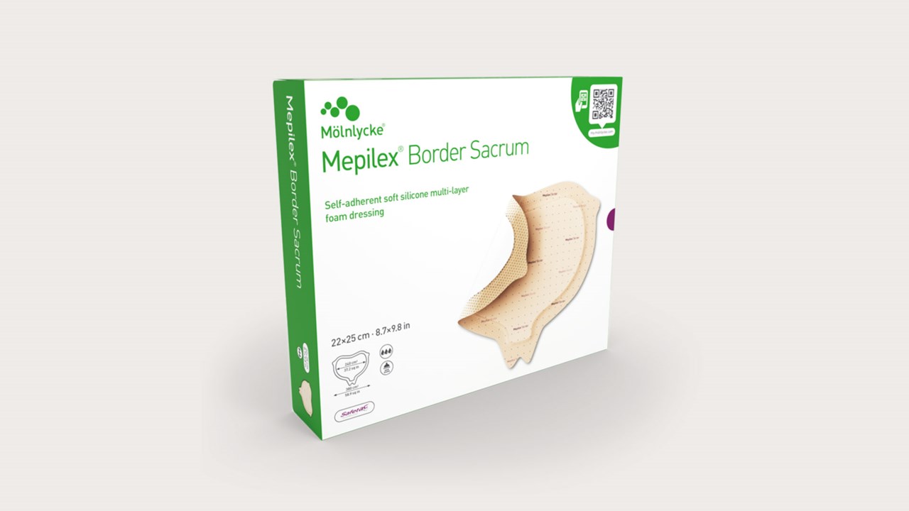 Mepilex Border Sacrum dressing for wound prevention and treatment